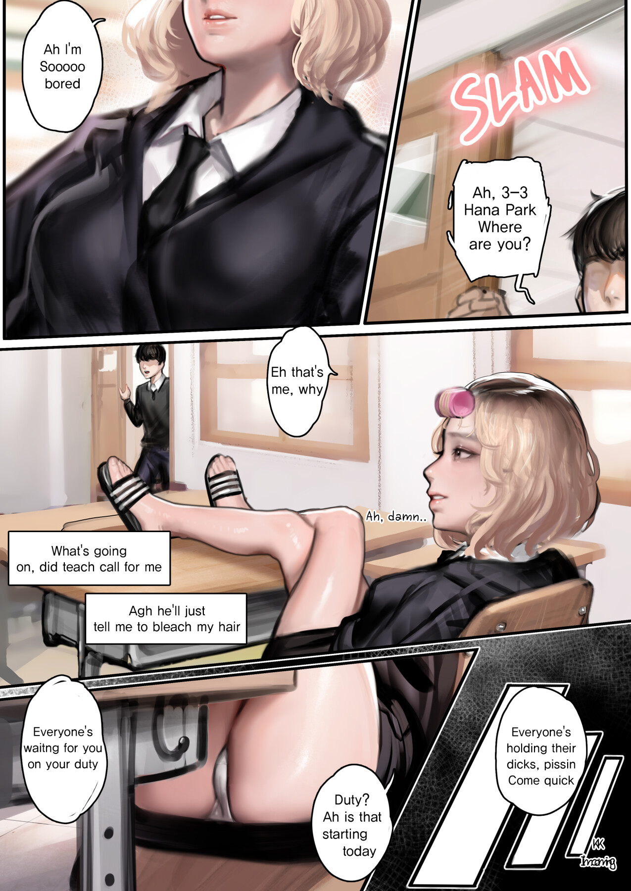 Hentai Manga Comic-JK Cumdump Development 2-Read-2